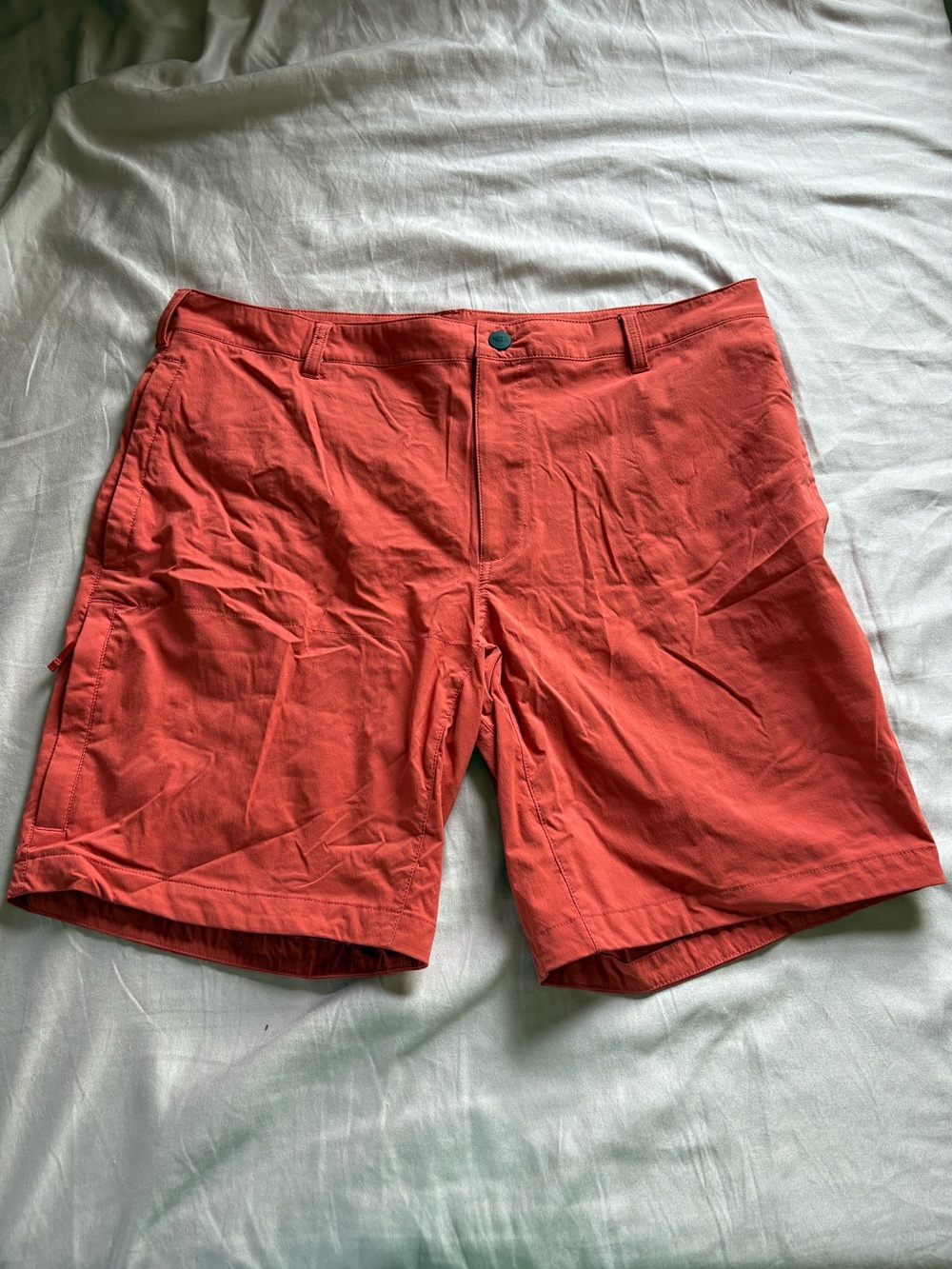 North face Men's Coral orange Performance Shorts